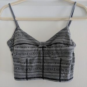 Tribal print Bralette/crop top